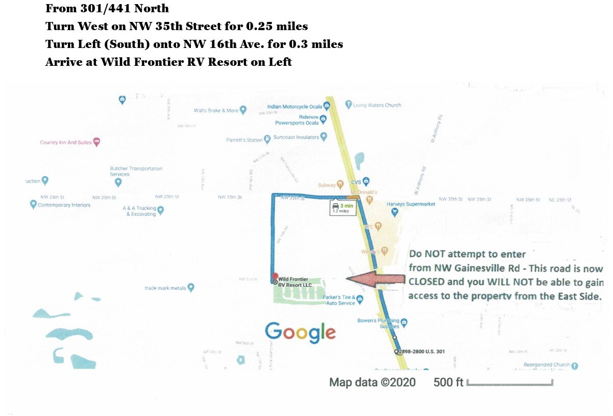 301-441 Directions Update