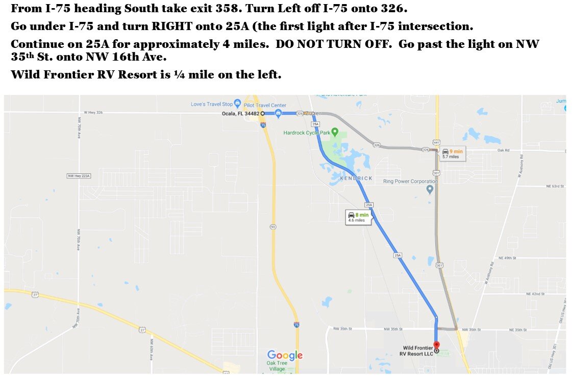 I-75 Directions Traveling South